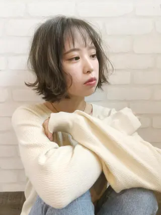 ミディアム カラー パーマ ヘアアレンジ メンズ キッズ ネイル マツエク・マツパ premier modelsのヘアスタイル