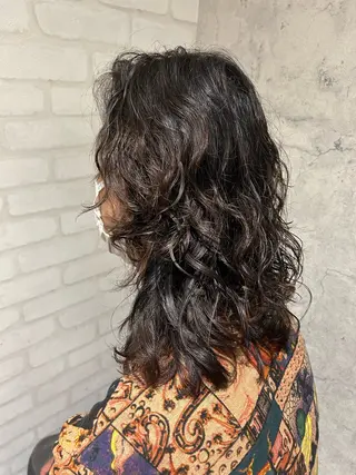 ミディアム パーマ パーソナルカラー 診断🍀マリンのヘアスタイル