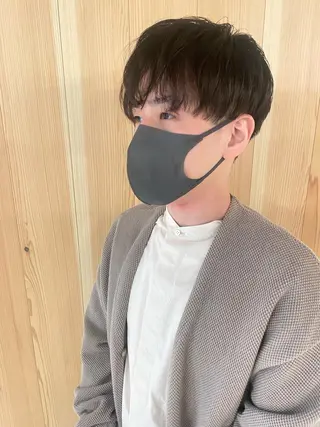 ショート カラー パーマ ヘアアレンジ メンズ パーソナルカラー合わ せたカラー🤍なつみのヘアスタイル