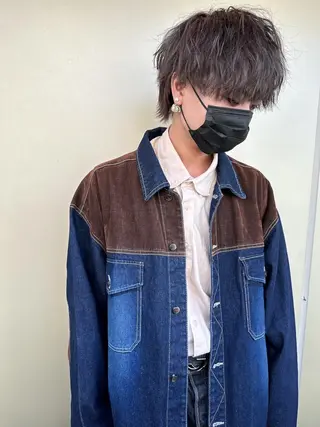 ミディアム カラー ヘアアレンジ メンズ メンズZina代表 田端 麗治のヘアスタイル