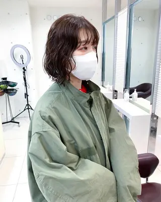 ミディアム パーマ 原宿パーマ kazuのヘアスタイル