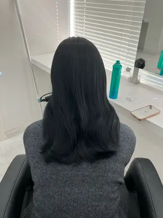 セミロング カラー ヘアアレンジ 🫧透明感ラベンダー 似合わせ🫧あい🫧のヘアスタイル