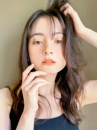 ロング メンズカット デザインカラーのヘアスタイル