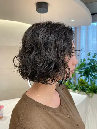 ミディアム カラー パーマ 🎀レイヤー/パーマ カラー/ai🎀のヘアスタイル