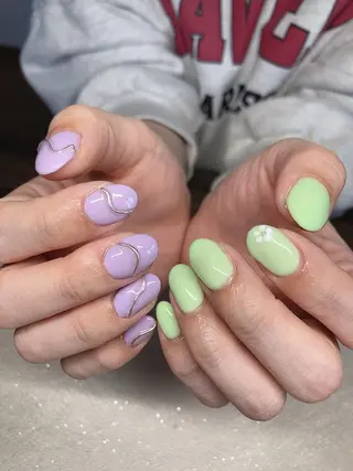 ネイル 𝐴𝑁𝑈𝐸 深爪育成専門サロンのネイルデザイン