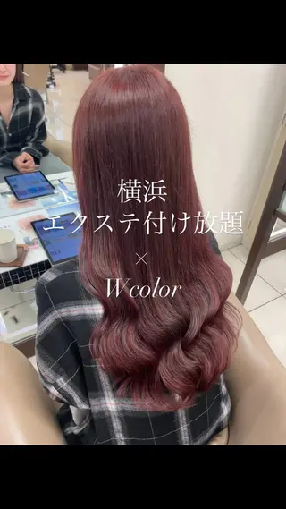 ロング エクステ🎀カラー ✨横浜／トレンドのヘアスタイル