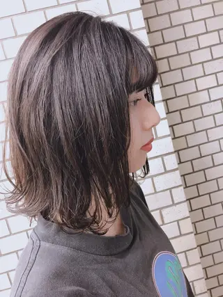 ミディアム hair &eye LAWE.店長のヘアスタイル