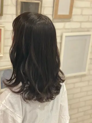 セミロング 尾崎 優也のヘアスタイル