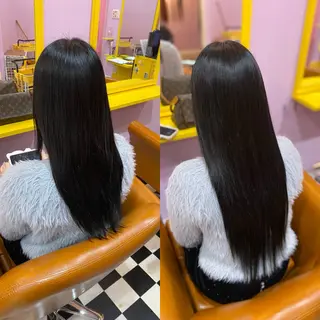 ロング チビ編み込みエクステ どぅ〜す/YUIのヘアスタイル