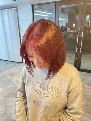 ミディアム 🧋ミルクティーカラ ー🧋特化小林拓登のヘアスタイル