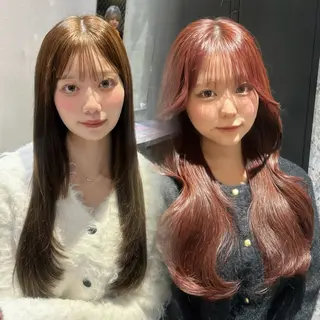 ロング カラー 大人可愛い韓国ヘア きららのヘアスタイル