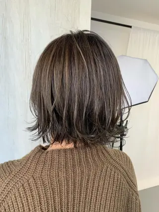 ミディアム カラー ROW町田★ 船木のヘアスタイル