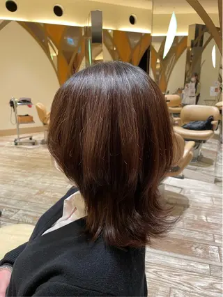 セミロング 本田 菜都のヘアスタイル