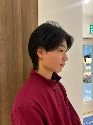 メンズ 🎀調布仙川透明感オ リーブカラー干莉🎀のヘアスタイル