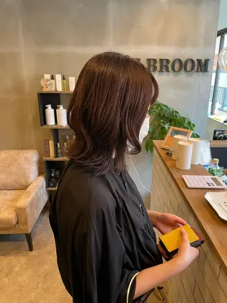 ミディアム S.BROOM なんばTAKUYAのヘアスタイル