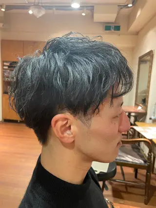 ショート パーマ メンズ 🌙19時以降通える メンズ専門 コーダイのヘアスタイル