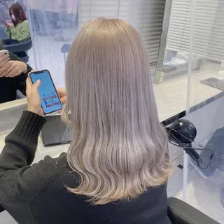 ミディアム カラー ヘアアレンジ 💕上野美容師☁ ブリーチ💖サワのヘアスタイル