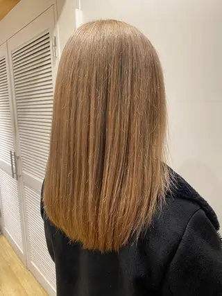 ミディアム カラー kawabe maikoのヘアスタイル