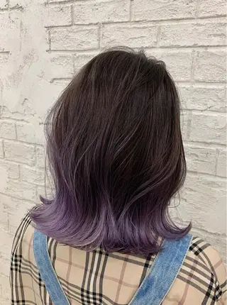 ミディアム 🎀韓国系ハイトーン カラーYoko🎀のヘアスタイル