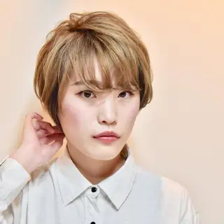 ショート カラー hair resort terrasse所属・長尾 圭のヘアスタイル