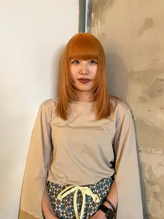 セミロング カラー こっくりカラー/艶髪 /amy.山口瑞稀のヘアスタイル