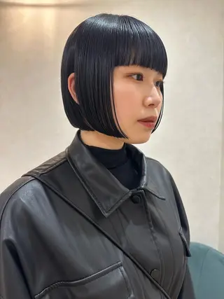 ショート かえ🩶韓国ボブ🎀 透明感カラー🥣のヘアスタイル