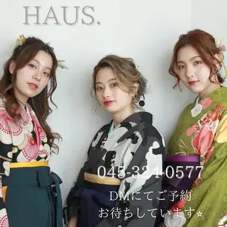 セミロング 白髪ぼかしハイライト 着付けヘアアレンジのその他イメージ