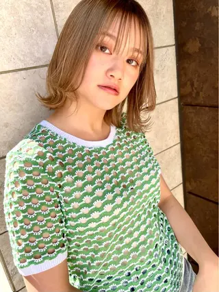 ミディアム カラー 市原 大翼のヘアスタイル