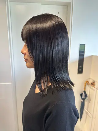 ミディアム カラー 和田 あおいのヘアスタイル