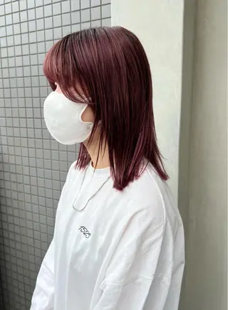 カラー funa/京都河原町 /艶髪/暖色のヘアスタイル