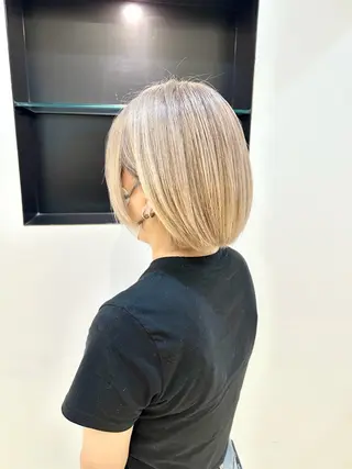 ショート TAYA大阪上本町所属・十場【髪質改善】 【ダブルカラー】のヘアスタイル