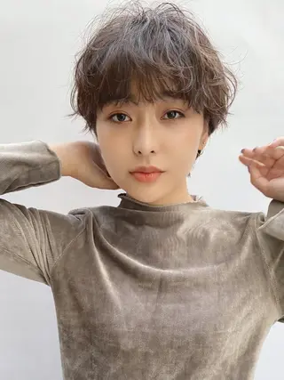 ショート メンズ✨パーマ 大室雄基のヘアスタイル