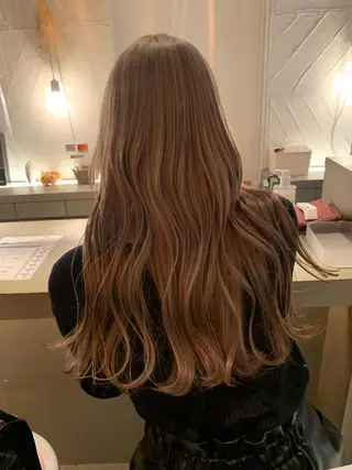 ロング カラー ブリーチ/アレンジ 天満/chihiroのヘアスタイル