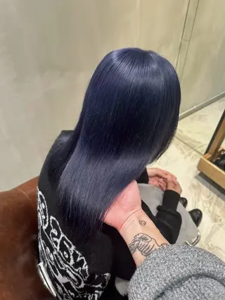ロング カラー ブリーチで叶える透明 感カラーTakeruのヘアスタイル