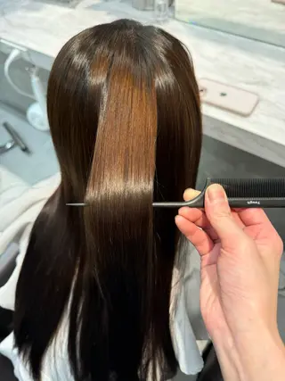 セミロング 山崎 隼のヘアスタイル