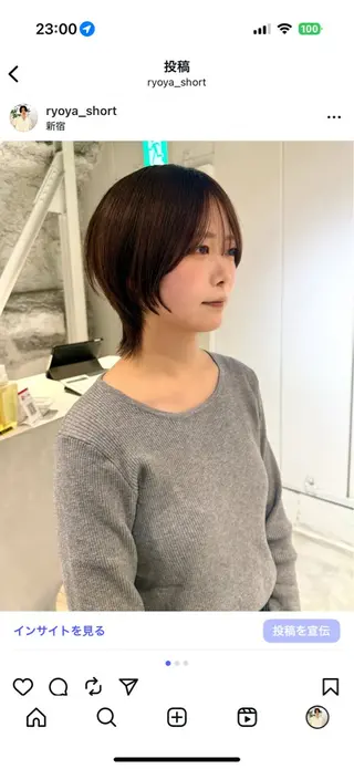 ショート 骨格診断で絶対可愛い ✨丸みショート✨凌弥のヘアスタイル