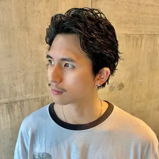 ショート パーマ メンズ ツイスパ/メンズ パーマ/歩夢のヘアスタイル