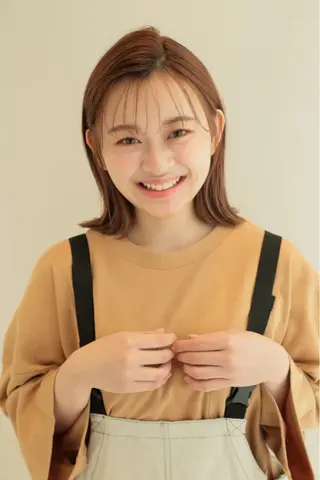 ミディアム カラー stylist/ボブ ことの/韓国レイヤーのヘアスタイル