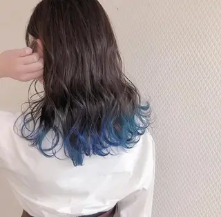 セミロング カラー ビューティービースト 新宿のヘアスタイル