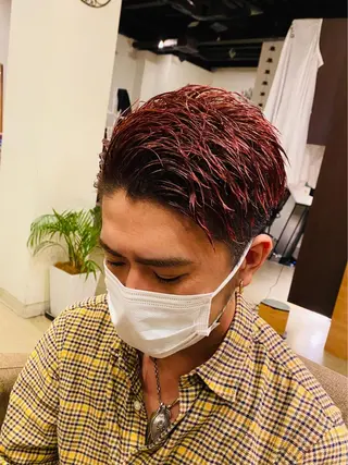 ショート カラー メンズ bissflare 三津橋のヘアスタイル