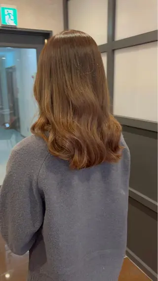 セミロング カラー ヘアアレンジ CIEL天六店 三上春のヘアスタイル