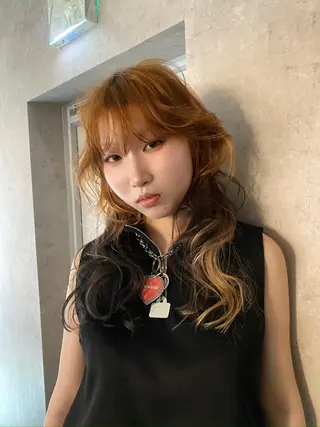 カラー 原宿|ハイトーン| デザインカラー|揺のヘアスタイル