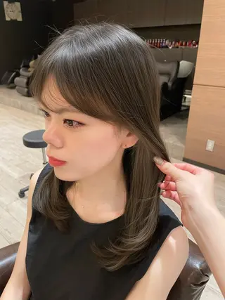 ロング カラー 太田陽葉里/ パーマモデル募集中のヘアスタイル