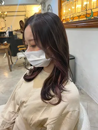 セミロング カラー 💛ハイトーン💛 りむのヘアスタイル