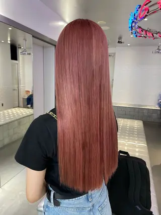 ロング カラー 🦄垢抜けボブ特化× 暖色カラー未来🦄のヘアスタイル