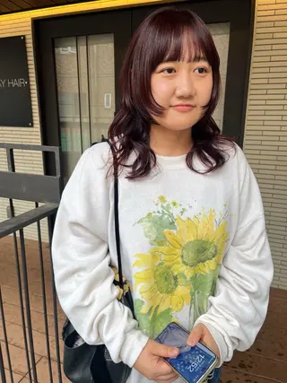 ロング カラー 暖色・パーマ 🌼クニトウメイのヘアスタイル