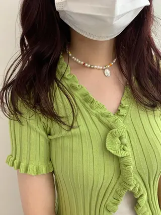 セミロング カラー 【韓国ヘア・ネイル】 HINATA🍒のネイルデザイン