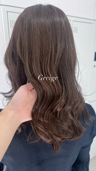 セミロング カラー 🖤:髪質改善/ 透明感カラー/Aoiのヘアスタイル