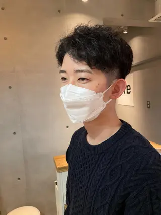 ミディアム カラー メンズ しのはら まどかのヘアスタイル