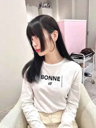 ロング 韓国/縮毛矯正/ カンタのヘアスタイル